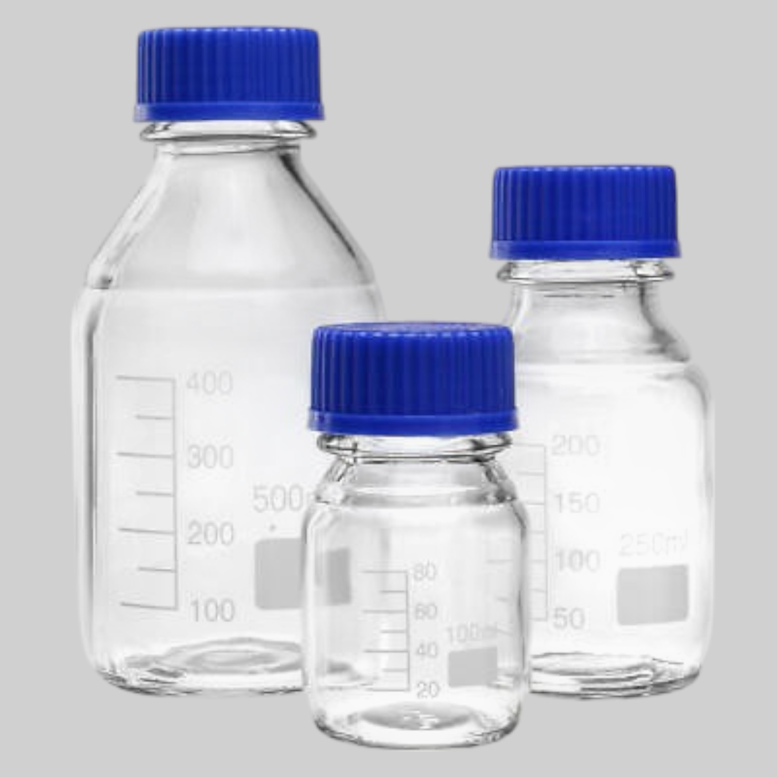 blue cape reagent bottel 100ml to 500ml